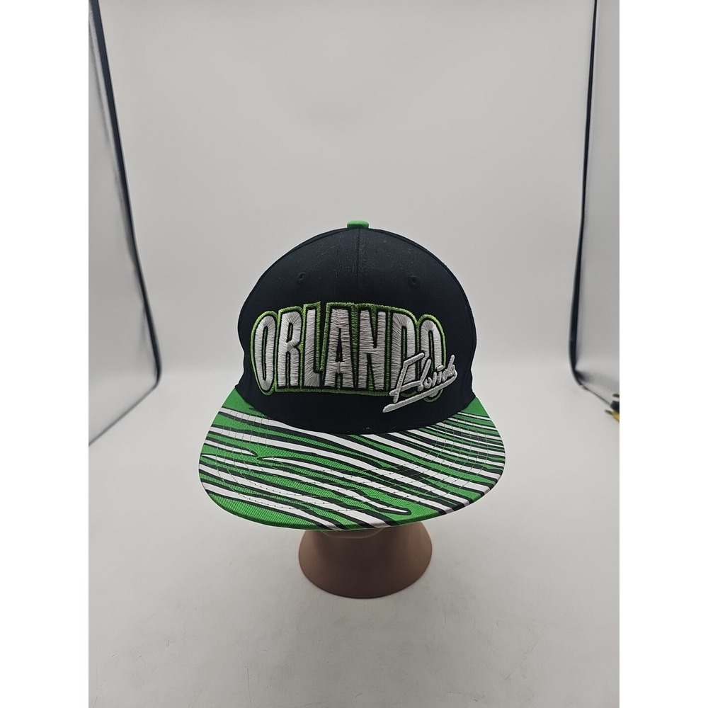 ORLANDO Florida Hat Baseball Ball Cap Adjustable‎ SNAPBACK Green Black Stripes